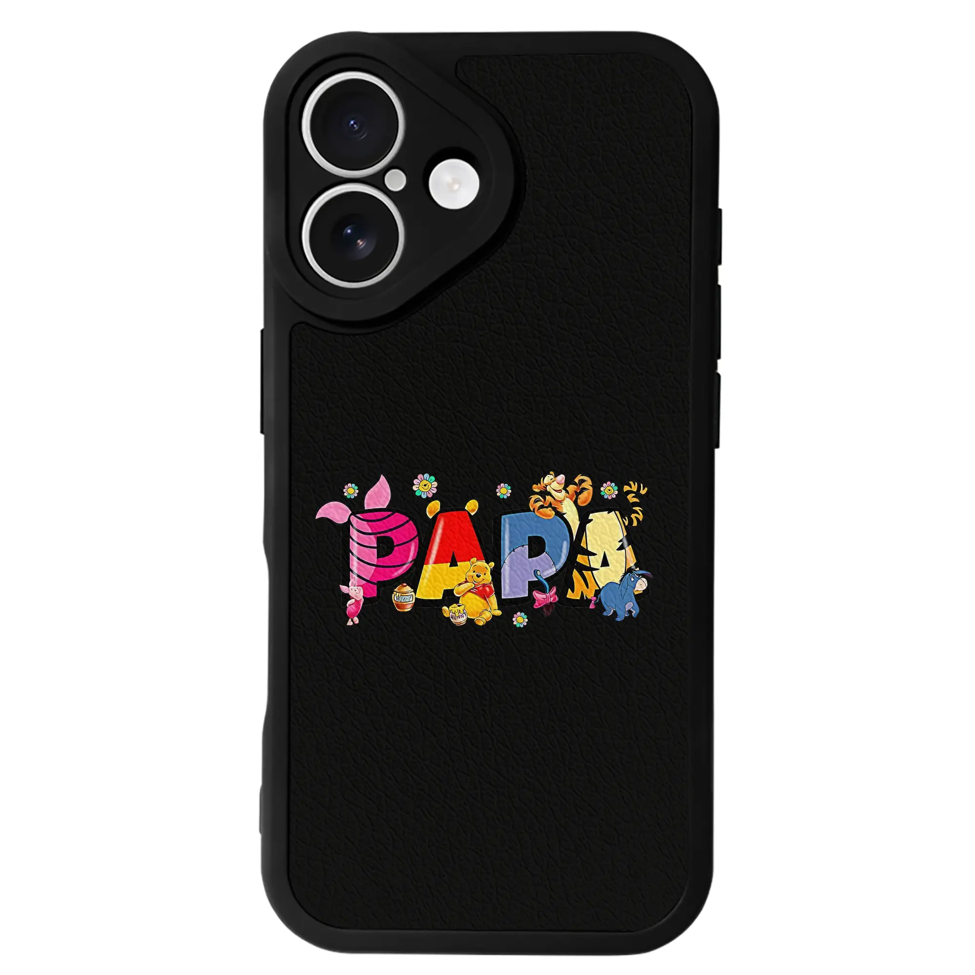 プーさん グッズ くまのプーさん - IPhone 16シリーズ対応 ・ シリコンスマホケース ・ レザー調 ・ 高精度フィット ・ 耐衝撃 ・ ワイヤレス充電対応 ・ 精密カット